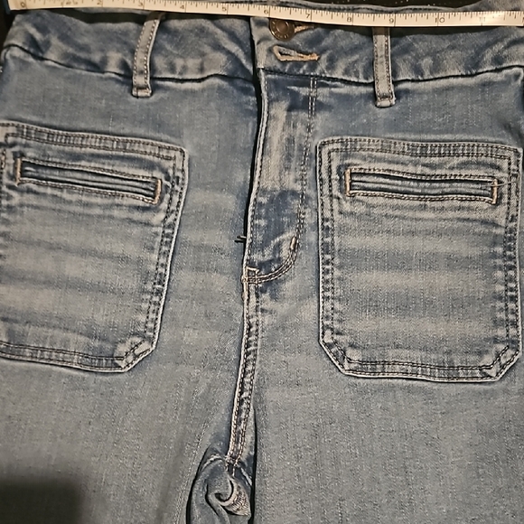 Women's Blue Flared Jeans - Picture 7 of 7